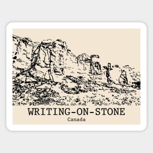 Writing-on-Stone - Canada Magnet